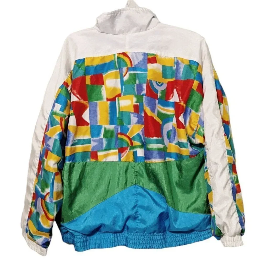 Colorful Geometric Women's Jacket - Picture 2 of 16